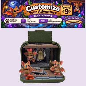 Pocket Worlds Chapter 9: Bats in the Belfry! | 3D Printed Spooky Playset | Miniature Toy