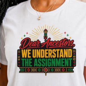 Koszulka „Drodzy przodkowie”, koszulka z okazji Juneteenth Black History