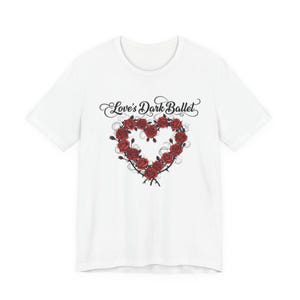 Maglietta con cuore in stile gotico romantico / Nostalgia anni '80, New Romantic Valentine Punk