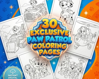 Paw Patrol kleurboek! 30 ontwerpen voor eindeloos plezier.