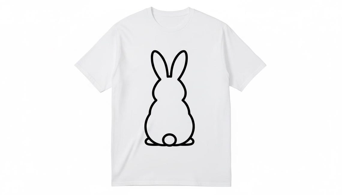 Bunny SVG PNG Bundle, Rabbit Clipart, Outline Silhouette Easter Bunny ...