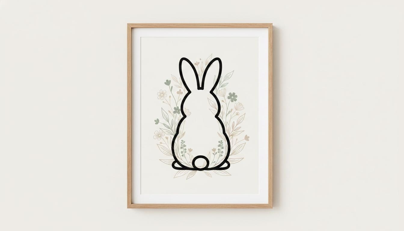 Bunny SVG PNG Bundle, Rabbit Clipart, Outline Silhouette Easter Bunny ...