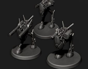 Tech Elves Walkers | 8mm Epic Scale Sci-Fi Walker Miniature