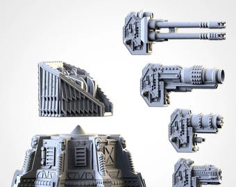 Sci Fi Defense Turret | 32/28mm Wargaming Scenery and Miniature Terrain