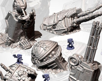 Mega Titan Destroyed | 32/28mm Wargaming Scenery and Miniature Terrain