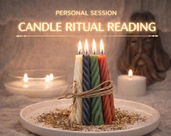 Personalisierte Kerze Ritual | Energie- Bewegung, Klarheit & Unterstützung | Custom Intention Session