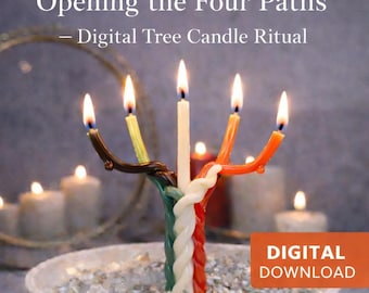 Digital Tree Candle Ritual – Four Paths, Intention Setting (Digital Service)