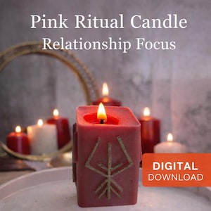 Candle Lighting Pink Candle Relationship Focus Ritual – Digital Spiritual Service