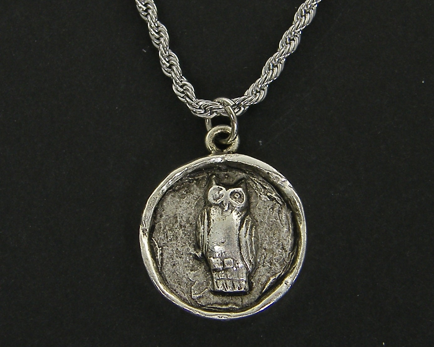 Owl Necklace, Men's Necklace, Stainless Steel Chain Bird Pendant Necklace, Necklace for Men Men&