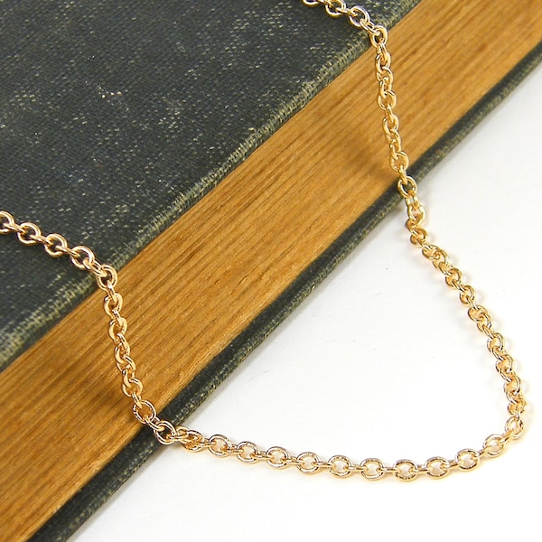 36 Inch Gold Chain Necklace Long Gold Chain |CH1-G36