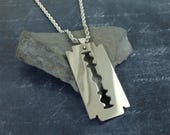 [ReinSein]ACC★Razor//Lid Necklace Razor Blade Pendant Necklace