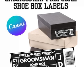 NFL Groomsman Proposal Schuhkarton Logo