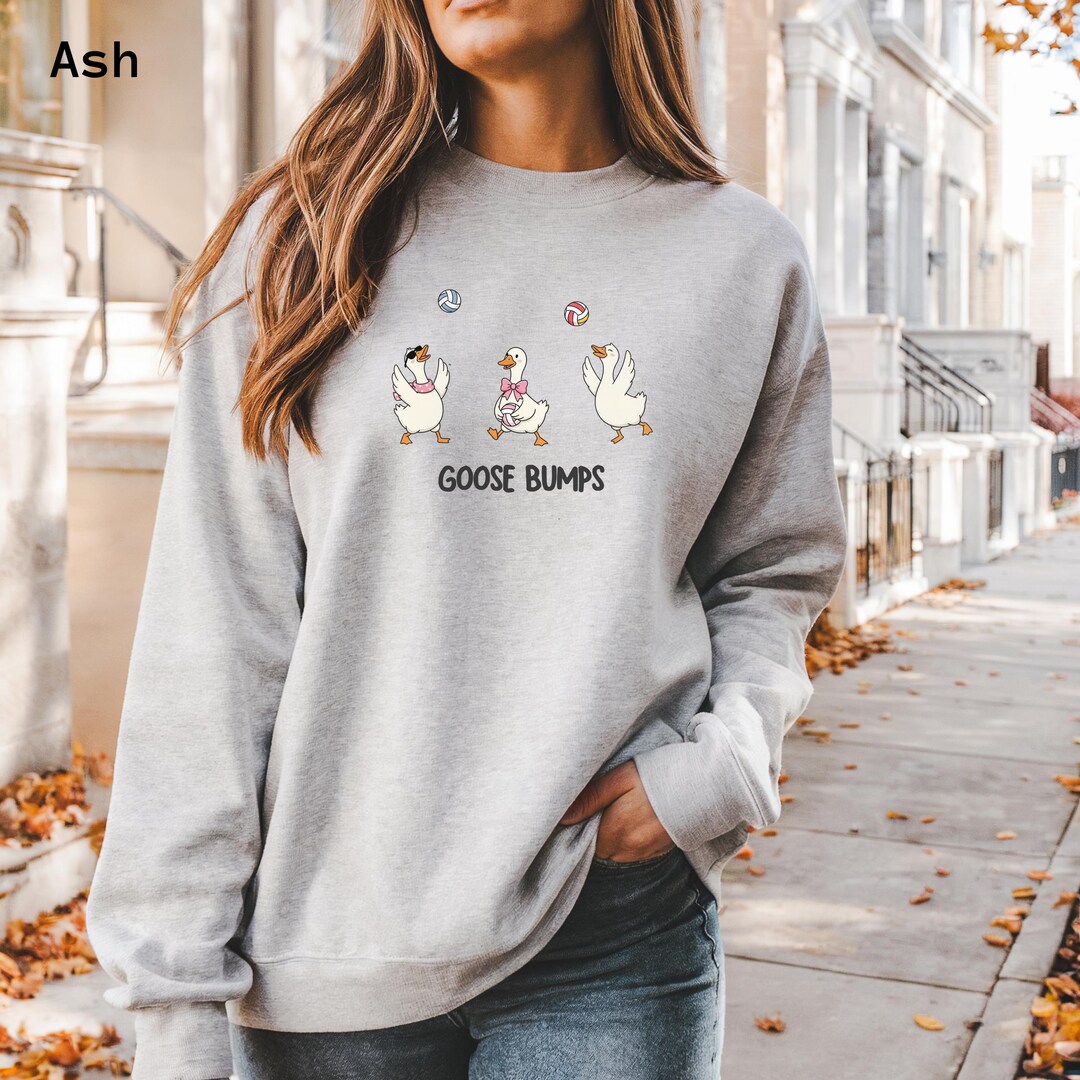 Goose Bumps Volleyball Sweatshirt, Silly Goose Volleyball Crewneck - Etsy