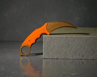 Karambit Trainer Fidget Toy | 3D Printed Desk Toy | Prop Replica 20 cm