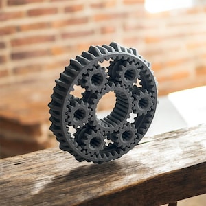 3D-utskriven Fidget Spinner med kugghjul, mekanisk skrivbordsleksak
