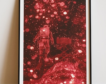 Stampa dell'astropage Project Hail Mary, arte murale cinematografica, decorazione fantascientifica di Rocky Ryland Grace, regalo fantascientifico di Andy Weir, stampa spaziale