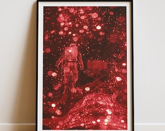 Lámina del Proyecto Ave María Astrophage, Arte mural cinematográfico, Decoración de ciencia ficción de Rocky Ryland Grace, Regalo de ciencia ficción de Andy Weir Lámina espacial