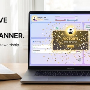 Interactive Web app | Christian Gamified Template | Standalone HTML App | Privacy Focused Notion Widget