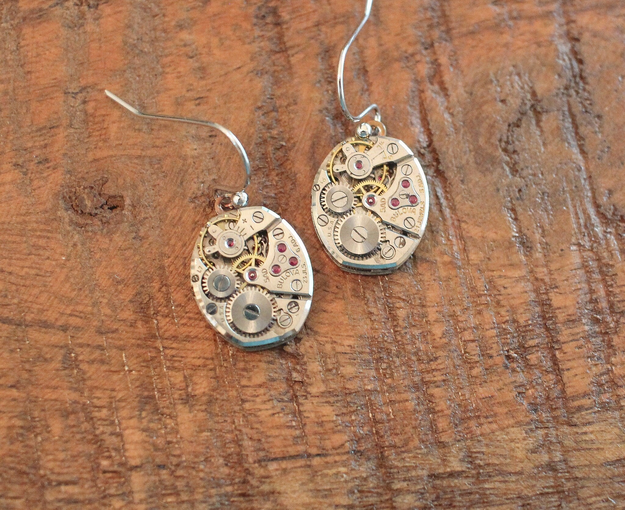 Watch Parts Earrings Etsy Canada