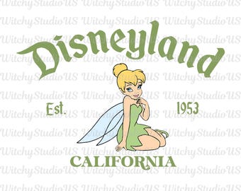 Disney Tinker Bell PNG, Tinker Bell Disneylândia 1953 PNG, Reino Mágico, Peter Pan PNG, Viagem das Garotas Disney, Download Digital