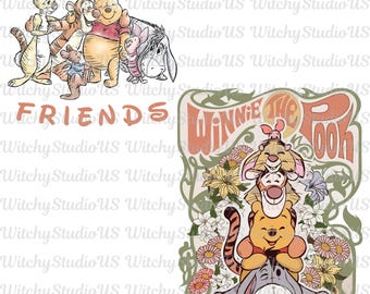 Pooh e Cia Est. 1926 PNG, Ursinho Pooh PNG, Urso e Amigos, Reino Mágico, Camiseta Melhores Amigas de Desenho Animado PNG, Modo Férias