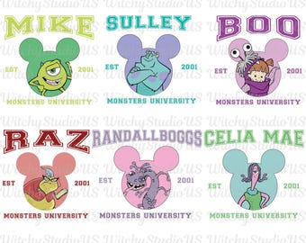 Pacote de imagens PNG de Monstros da Disney, Imagens PNG de Grupos de Monstros, Imagens PNG de Universidade Monstros, Imagens PNG de Equipe Disney, Download Digital