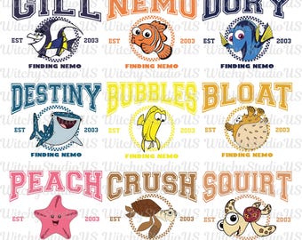 Personagens de Procurando Nemo em PNG, Procurando Nemo para combinar em PNG, Procurando Nemo, Férias em Família, Nemo da Pixar em PNG para combinar, Download Digital