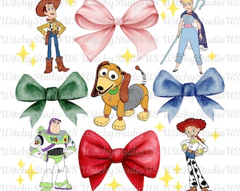 Laço Coquette de Toy Story PNG: Toy Story PNG, Férias em Família PNG, Download Digital