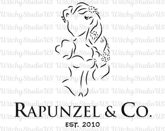 Rapunzel e Cia PNG, Princesa Rapunzel PNG, Silhueta de Princesa, Recorte em Vinil, Download Digital