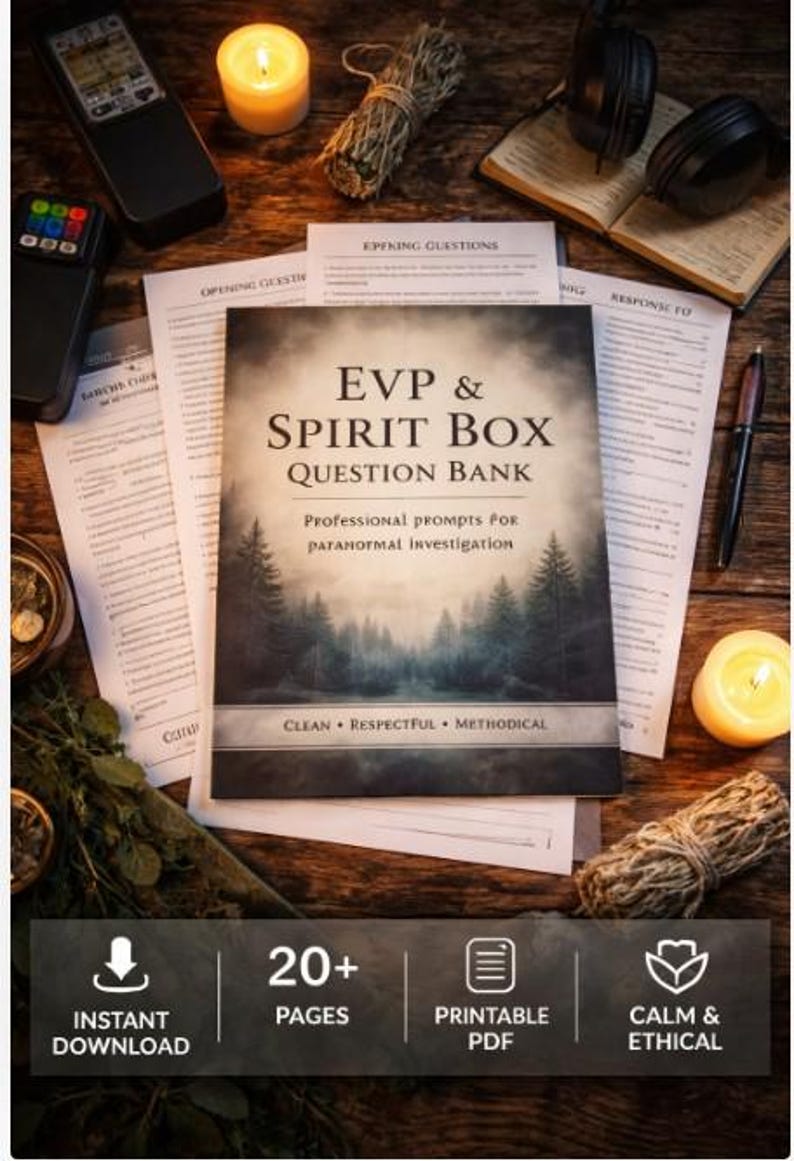 Factorisation Paranormal Questions EVP & Spirit Box Question Bank PDF | Paranormal Investigation Prompts ...