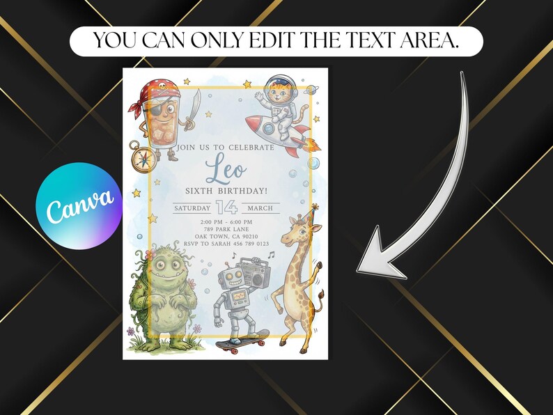 Invitation Send Meme Funny Meme Birthday Invitation Template Editable Canva Italian Brainrot ...