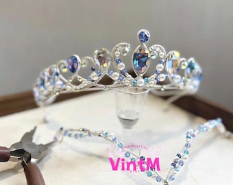 Custom Ballet Tiara | Handmade Crystal Pearl Crown (16 Colors) for Aurora/Nutcracker