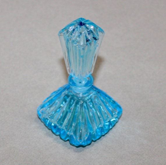 Beautiful Vintage Irice I Rice Blue I W Rice Perfume Bottle with Pump