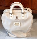 Vintage Brunswick Dual-Pak Off White Bowling Ball Bag