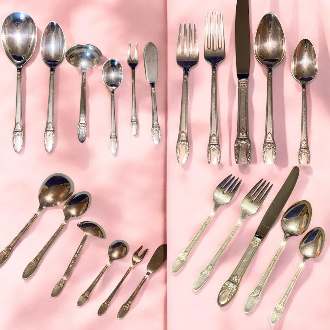 【Rogers Bros】 First Love ディナーセット 4名用24本 First Love by 1847 Rogers Bros IS 4-piece Place Setting