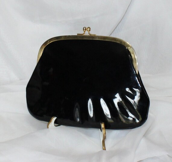 Pretty Vintage Koret Patent Not a Leather Clutch … - image 4