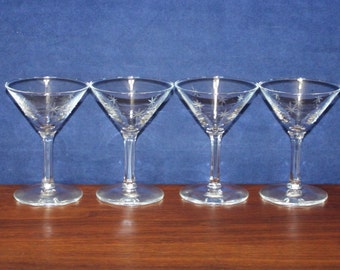 Vintage Set of 4 Matsuda Star Liquor/Cocktail Glasses Stardust