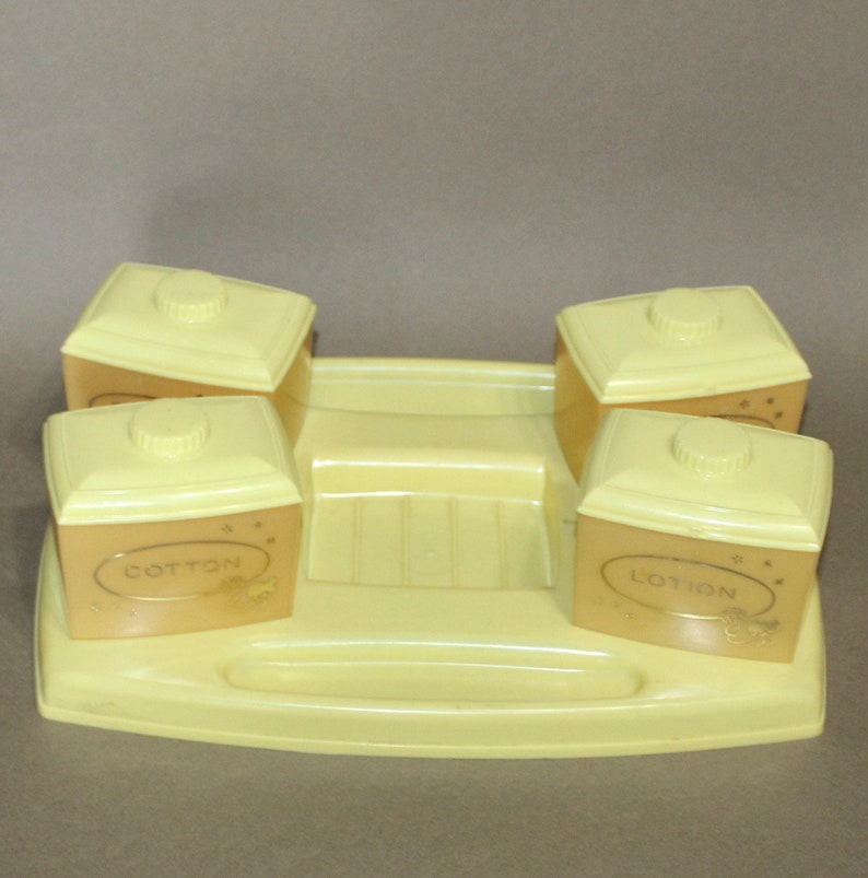 yellow changing table