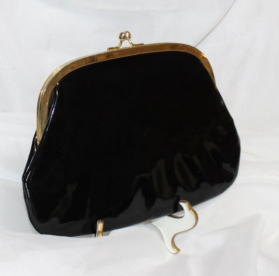 Pretty Vintage Koret Patent Not a Leather Clutch … - image 1