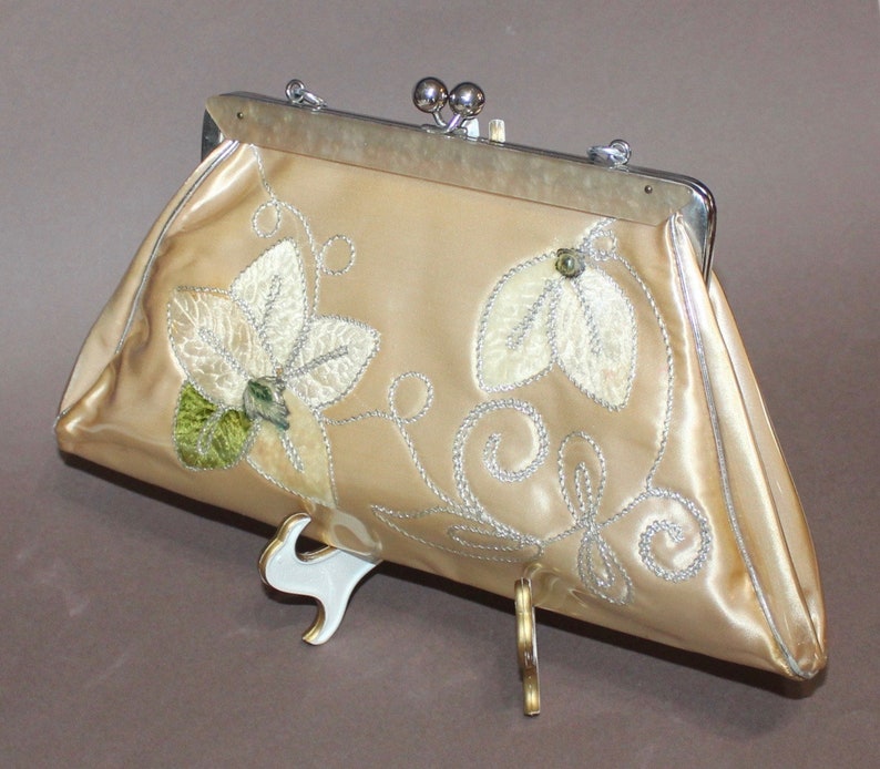 Vintage Florida Handbags of Miami Vinyl Covered Satin Floral Etsy