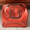Vintage Brunswick Orange and Brown Bowling Ball Bag