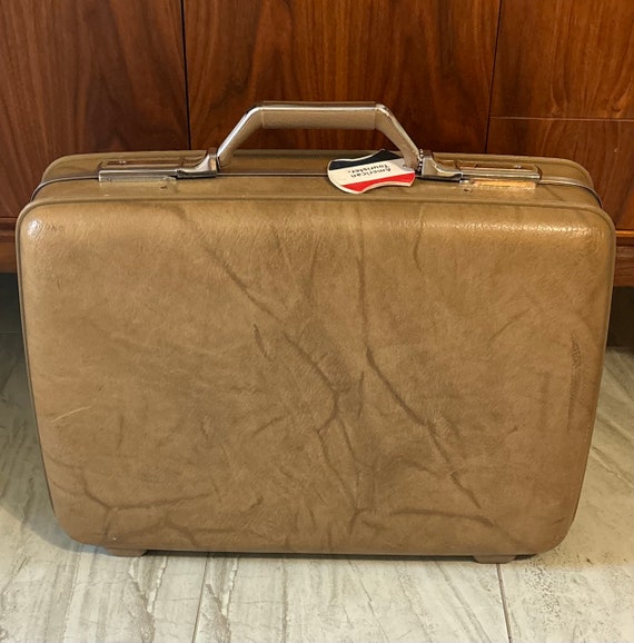 Handsome Vintage American Tourister Two Tone Gold 