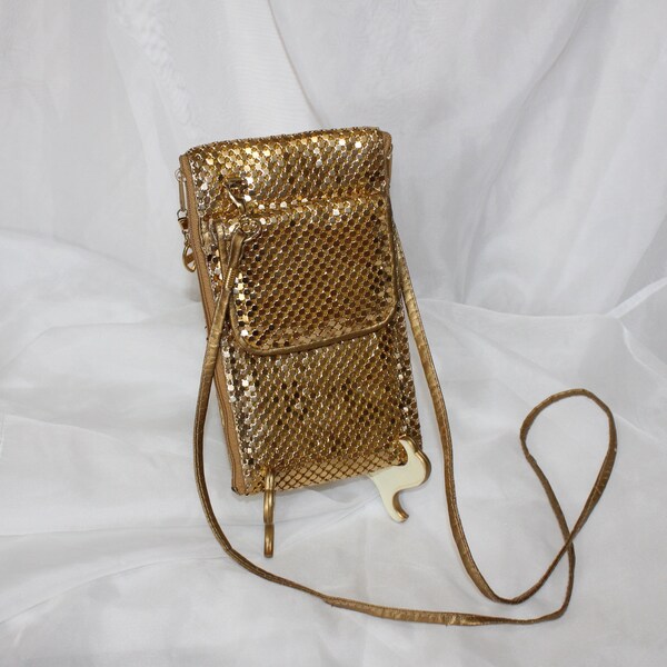 Vintage Emp Orr Gold Metal Mesh Shoulder Bag Purse