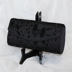 Vintage Coldwater Creek Structured Clutch Purse with Chain