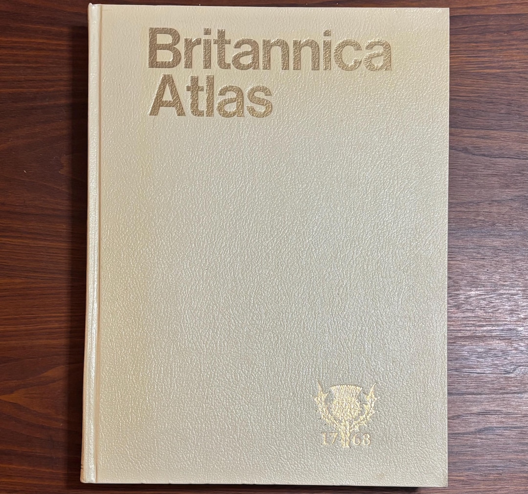 Vintage Britannica Atlas 1974 - Etsy