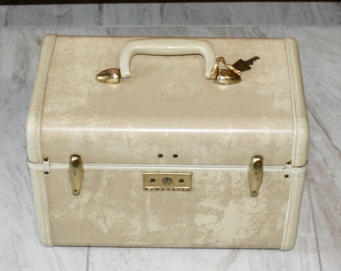 Vintage Samsonite Streamlite Ladies' Natural Rawhide Train Case Etsy