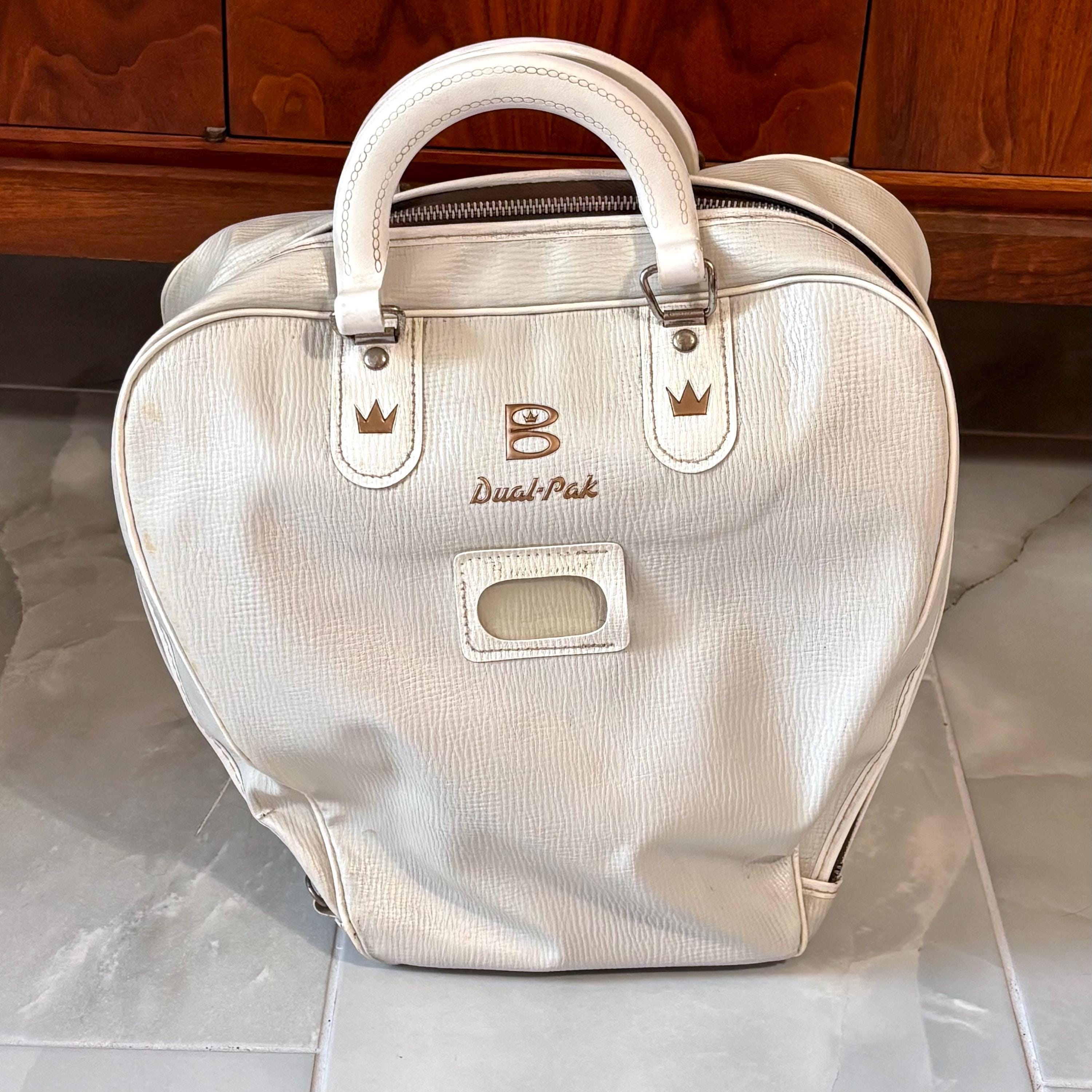 Vintage Brunswick Dual-pak off White Bowling Ball Bag - Etsy