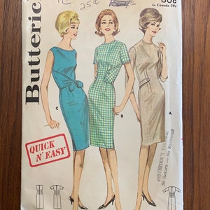 Vintage Butterick Misses Dress Pattern 2735 Misses Size 10, Bust 31