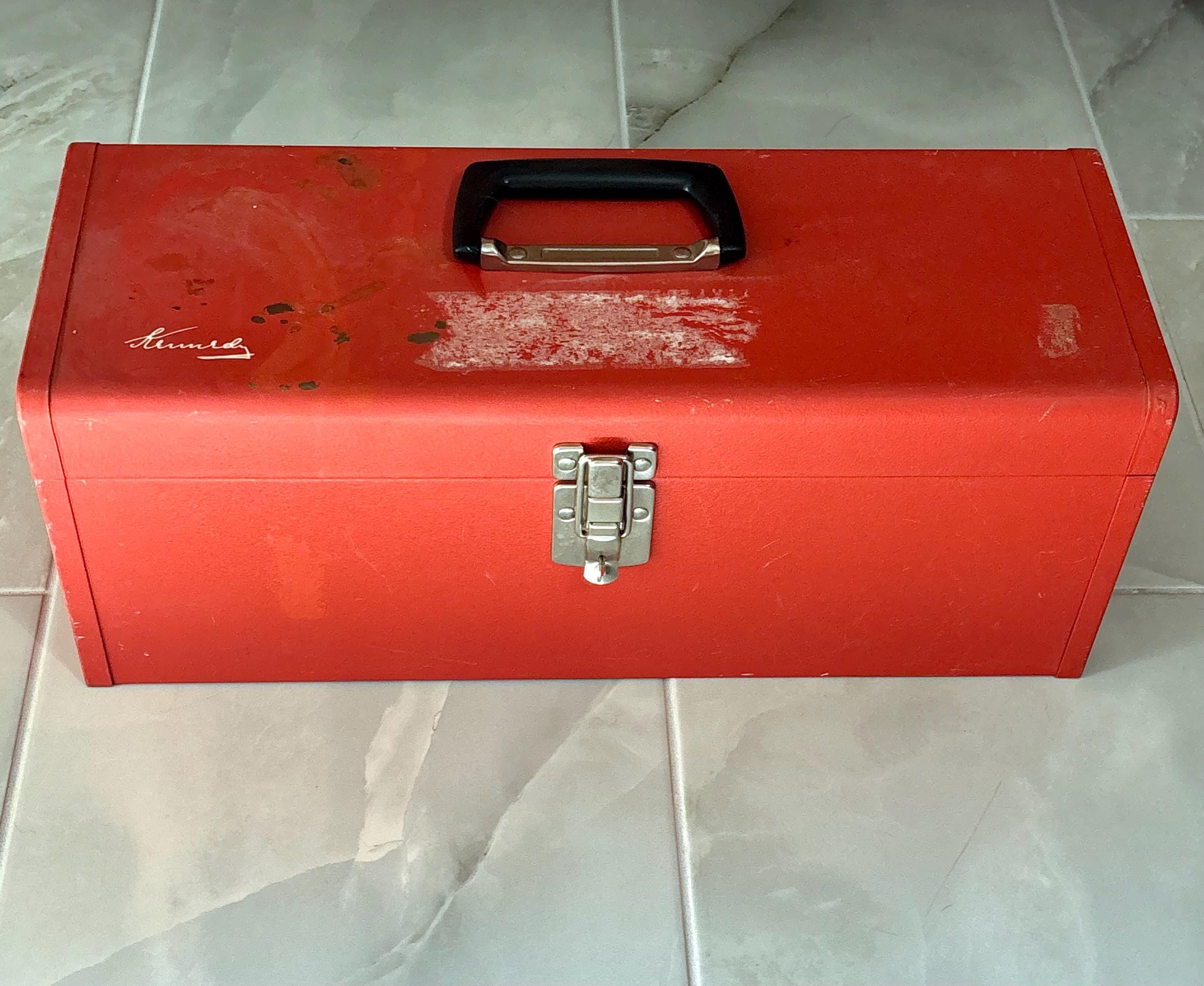 Red Kennedy Tool Box - Etsy
