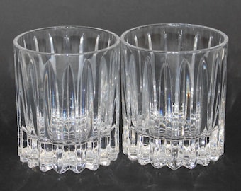 Vintage Pair of Mikasa Marquis Double Old Fashioned Glasses